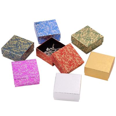 China Simple elegant folding box craft jewelry box small paper box necklace new arrival pink multicolor bracelet custom made special simple for sale