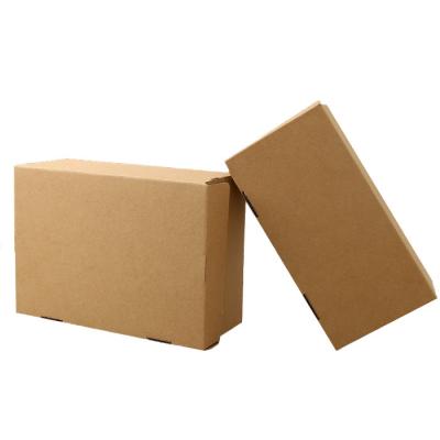 China Handmade Kraft Paper Stain Clamshell Corrugated Cardboard Reinforcement Packing Shoe Box for sale