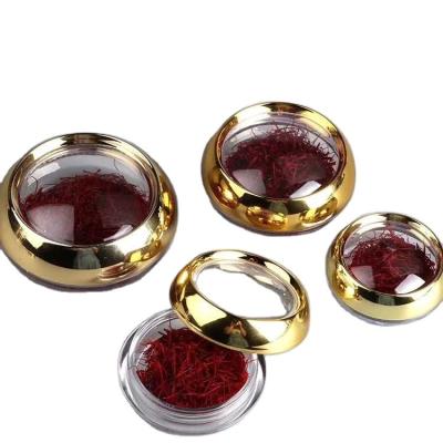 China Handmade Plastic Saffron 5g Package Box Box In Gold Color Line for sale