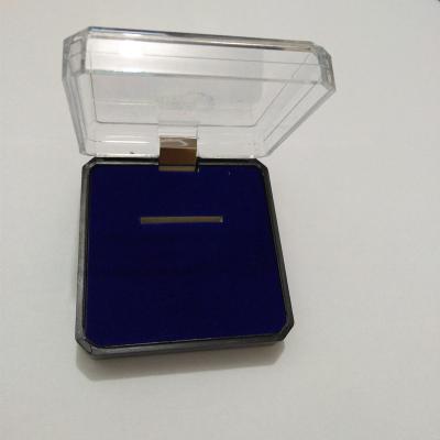 China Square Plastic Box Metal Enamel Lapel Pin Plastic Storage Box for sale