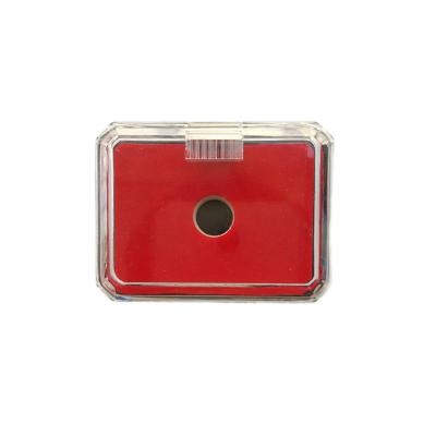 China Customized Recyclable Make Plastic Box Holder For Enamel Gift Label Pin Souvenir Badge for sale