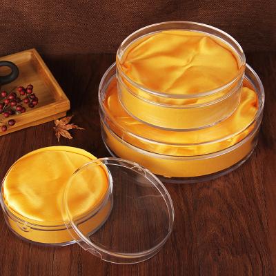 China Handmade 100g 150g 200g birdnest healthy plastic round box care food storage container box with lock for sale