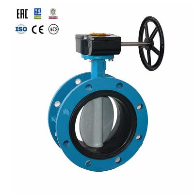 China DN900 PN16 Cast Iron DIN BS General UNI ISO ISO ANSI AS JIS Turbine Flange Butterfly Valve for sale