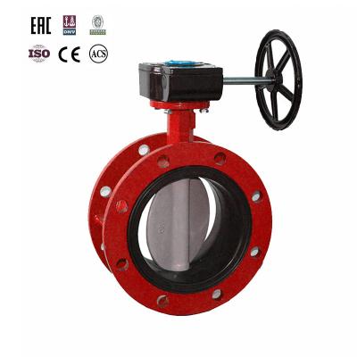 China DN800 PN16 Cast Iron DIN BS General UNI ISO ISO ANSI AS JIS Turbine Flange Butterfly Valve for sale