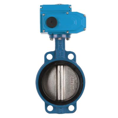 China DN 200 General Dn80 Gearbox With 6 Inch Wafer Shaft Motorized Butterfly Valve 10 Inch for sale