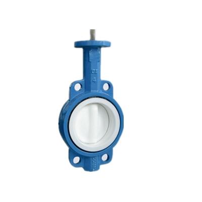 China DN50 PN16 DN200 General Cast Iron CI Body Industrial Wafer Butterfly Valve for sale