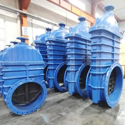 China General Size DN600 DN1200 Large Ductile Iron Resilient Seated Wedge Gate Valves for sale