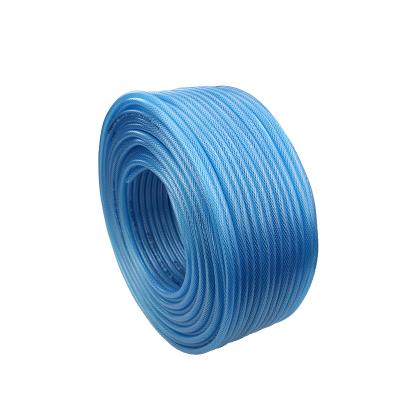 China Low Temperature Environments Flexible Polyester Fiber Reinforced Hose PVC Vinyl Braided Transparent Tubing Hose For Watering for sale