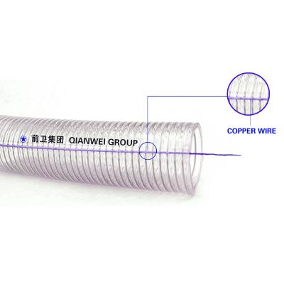 China ANTI-STATIC STEEL Water WIREHOSE SPIRAL Drawing And Giving Reinforced Hose PVC Transparent Steel Wire With 5 Years Warranty for sale