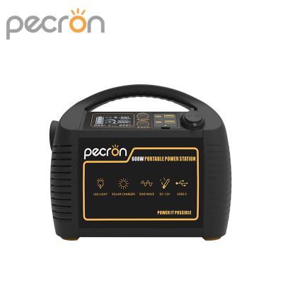 China Pecron P600 578Wh MPPT Charge Controller 600W Home Solar Generator with Type-C LED Fill Light for sale