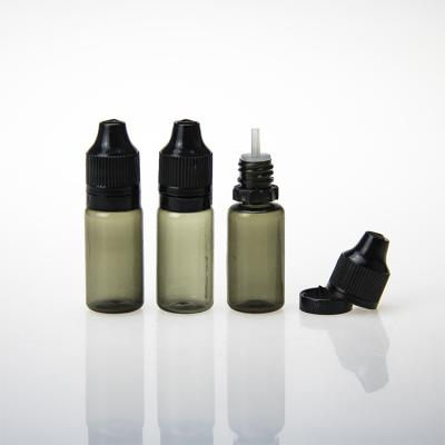 China Hot Sale Child Proof Cosmetic Bottle With Pull Down And Turn Cap 9mm Child Proof Cap E Liquid Dropper Bottle for sale