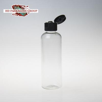 China Household Products 100ml Transparent Plastic PET Squeeze Bottles With Flip Top Cap for sale