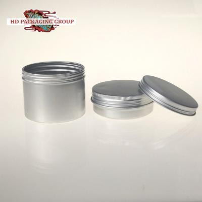 China Hot Selling Empty Cosmetic Metal Box 60g Aluminum Jar With Screw Lid for sale