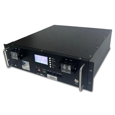 China Rack Mount With Indicator Light 48V 100Ah 200Ah 24V Lithium Pack Akku Lifepo4 Rack Battery With Bms for sale