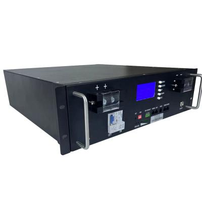 China Rack Mount With Indicator Light 6000 Cycle 48V 51.2V 100Ah 200Ah Lithium Pack Akku Server Rack Lifepo4 With Bms for sale