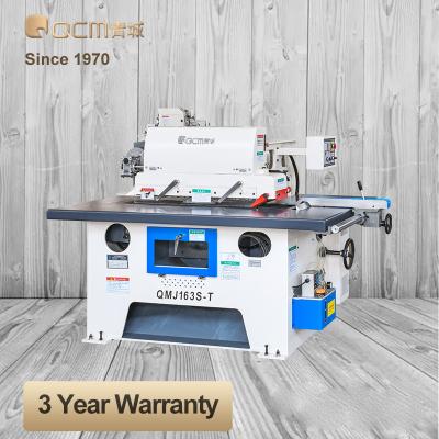 China Horizontal High Quality QCM Woodworking Machinery QMJ163S Single Blade Ripping Saw Wood Cutting Machine One Piece Ripping Saw for sale