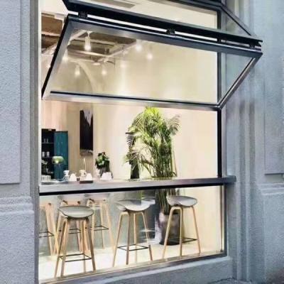 China Aluminum Folding Manual Screen Adjustment Vertical Folding Windows for sale