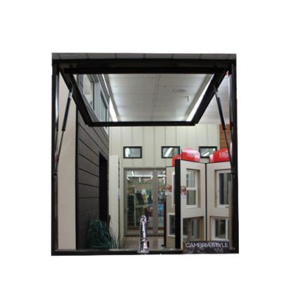 China High Quality Magnetic Screen Aluminum Manual Off Flip Window Glass for sale