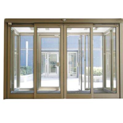 China Deda Waterproof Aluminum Frame Laminated Glass Mall Office Building Induction Automatic Opening Door for sale