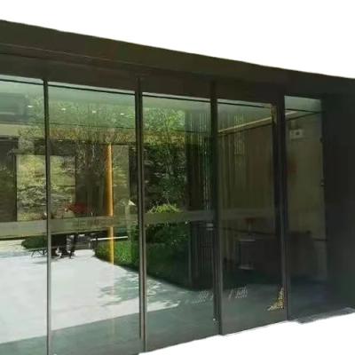 China Deda Waterproof Aluminum Frame 8mm / 10mm Single Glass City Show Electric Door for sale