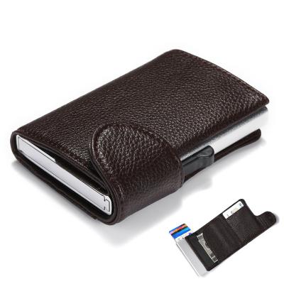 China Fashion High Quality Dropshipping Smart Rfid Classic Wallet For Men Trim Leather Slim for sale