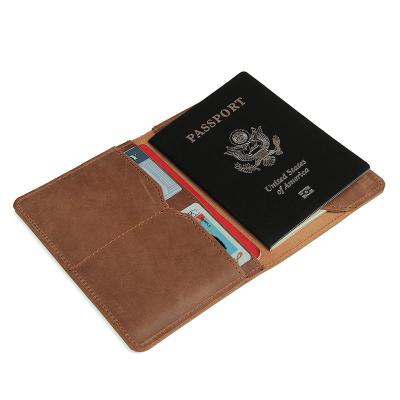 China 2021 Retro Vintage Card Leather Wallet Men's Passport Wallet for sale