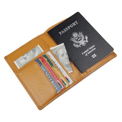 China Retro Fashion USA America Passport and Vaccine Leather Card Holder for sale