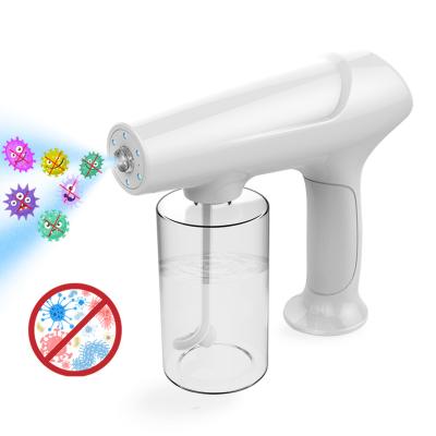 China Garden Gun Texture Mist Steam Kitchen Ozone Generator Atomizer Handheld Electrostatic Cordless Nano Spray Gun for sale