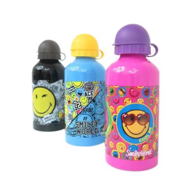 China Sustainable Custom Printing 400ml Water Bottle With Round Lid For Kids for sale