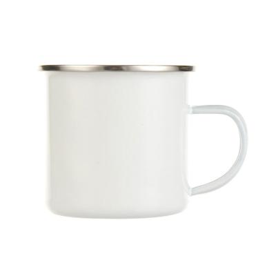 China Viable Custom Sublimation Blank Steel Enamel Mug for sale