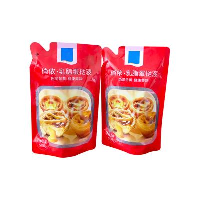 China Moisture Proof Special Shaped Handle Spout Plastic Packaging Bag For Food And Beverage for sale