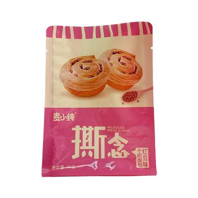 China Oil Resistance Moisture Proof Packaging Bags Customized Snack Bread Bags for sale