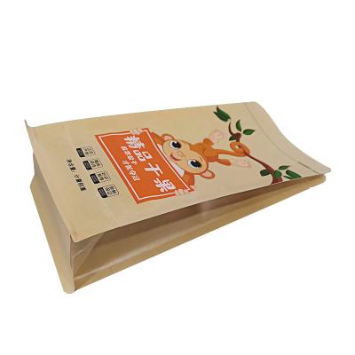 China Nut Food Bag Kraft Paper Plastic Packaging Bag Side Gusset Bag China Moisture Proof Customized Design for sale