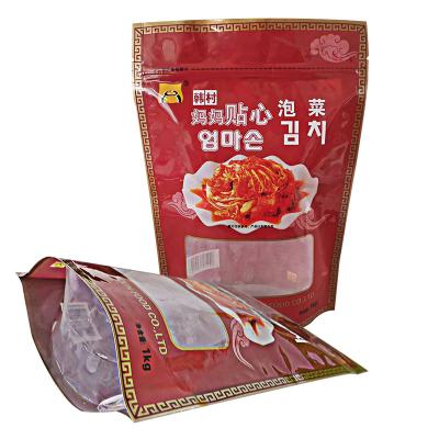 China Customized Stand Up Bag Plastic Individual Food Packaging Zipper Bag Pickle Moisture Proof Bag for sale