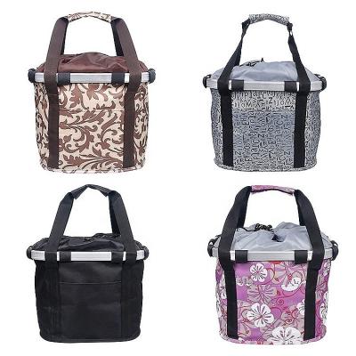 중국 Foldable Removable Break-proof Travel Safe Small Pet Cat Dog Carrier Bike Basket 판매용