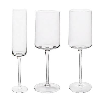 중국 wholesale Lead-Free Premium Crystal Champagne fluted glass clear Wine Glass custom red wine glass 판매용