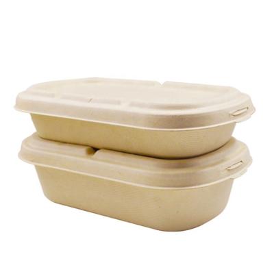 중국 3 Compartment Plastic Safe Airtight Eco Disposable Biodegradable Lunch Box 판매용