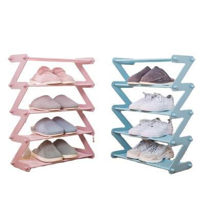 Китай Wholesale simple assembly shoe rack Z-type fabric dustproof assembly shoe rack Household storage shoe organizer продается