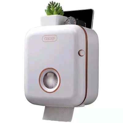 중국 Double-layer Wall Mounted Waterproof toilet paper holder Bathroom hole-free tissue box Toilet Paper Dispenser 판매용