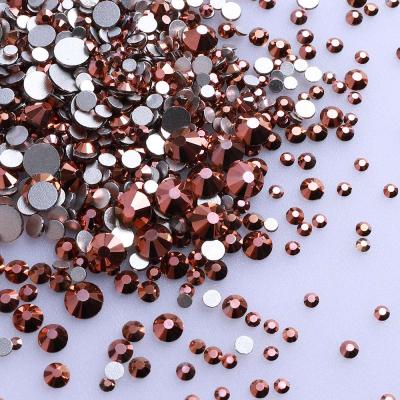 China Glass Nail Art Decorations Manicure Accessories Tool Shiny Mixed Sizes Crystal Multicolor Crystal Nail Rhinestones for sale