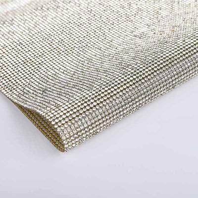 China Fast Delivery Crystal Glass Flatback 40*24cm Crystal Rhinestone Sticker Sheet Self Adhesive With Gum Diamond Ribbon For Decoration for sale