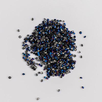 China Eco-friendly Wholesales High Quality Hot-fix loose loose micro non headed AB 1.2mm crystal rhinestones for clothing and Art Decoration for sale