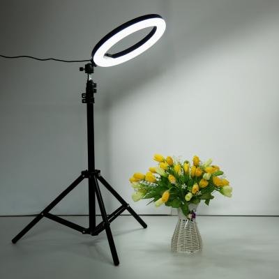 China Remote Control Live Ring Light 26cm USB LED Selfie Ring Light With Long Arm Ringlight Photography Fill Light For Makeup Youtube VK Tik Tok Video for sale