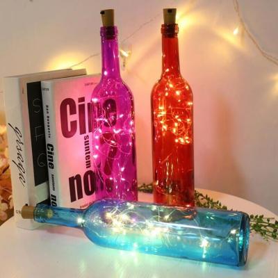 China Multi Color DIY Decoration 2m 20LED Cork Beer Bottle Vase Glass Wine Stopper Bangs LED String Lights For Christmas Party for sale