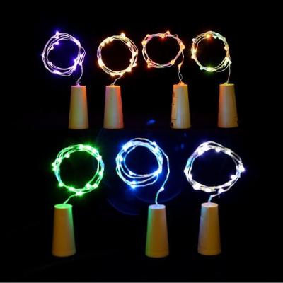 China Wholesale Multi Color Bottle Cork Stopper Plug LED Fairy Lights Copper String For Party for sale