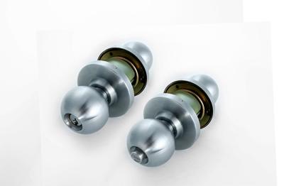 China 304 Stainless Steel Cylinder Door Knobs Cylindrical Knob Handle Lockset for sale