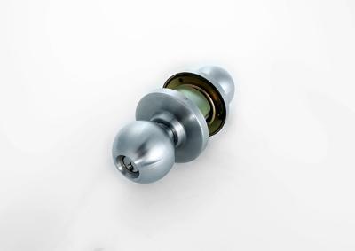 China 304 Stainless Steel Cylinder Door Knobs Cylindrical Knob Handle Lockset for sale