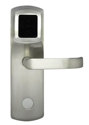 China Intelligent Hotel Electronic Door Lock Brushed Nickel Finishing Zinc Alloy Cylinder for sale