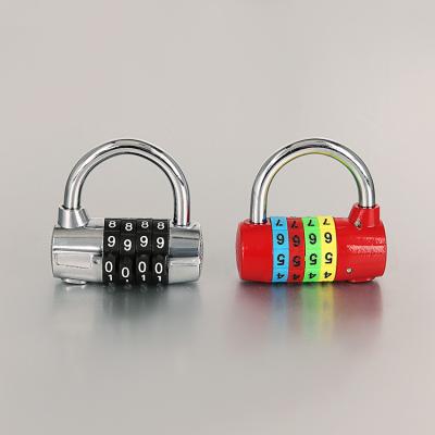 China Zinc Alloy Steel Door Combination Lock Padlock Number Combination Round Shape for sale