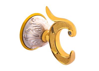 China OEM and ODM Bathroom Sets Decorative Robe Hooks Plate Gold Painted Finishing for sale